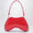 Double-D patent leather shoulder bag in red