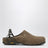 Taupe Fedaia clogs in suede