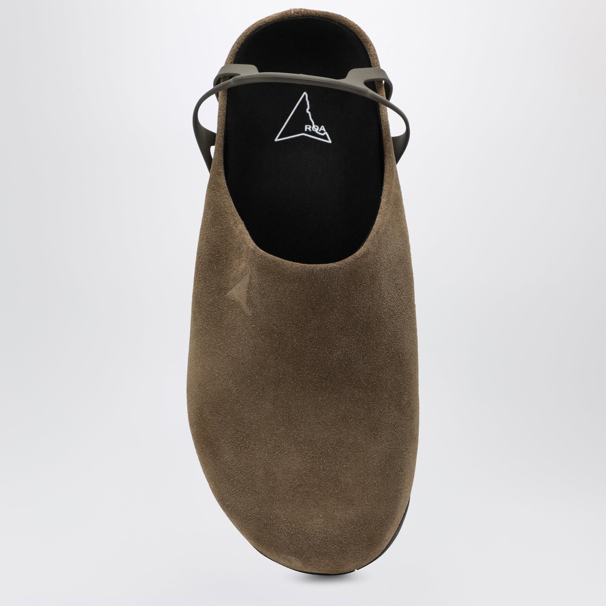 Taupe Fedaia clogs in suede