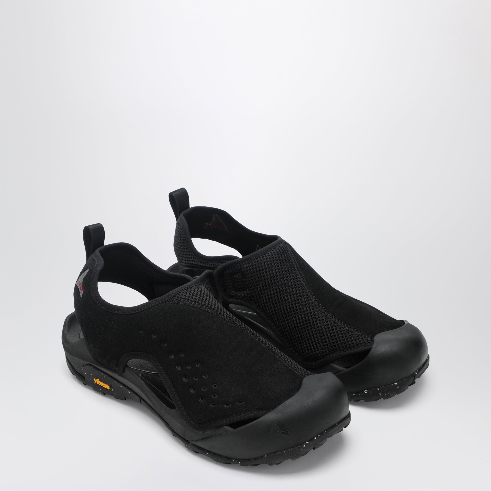 Arpy black sandals in mesh and microfiber