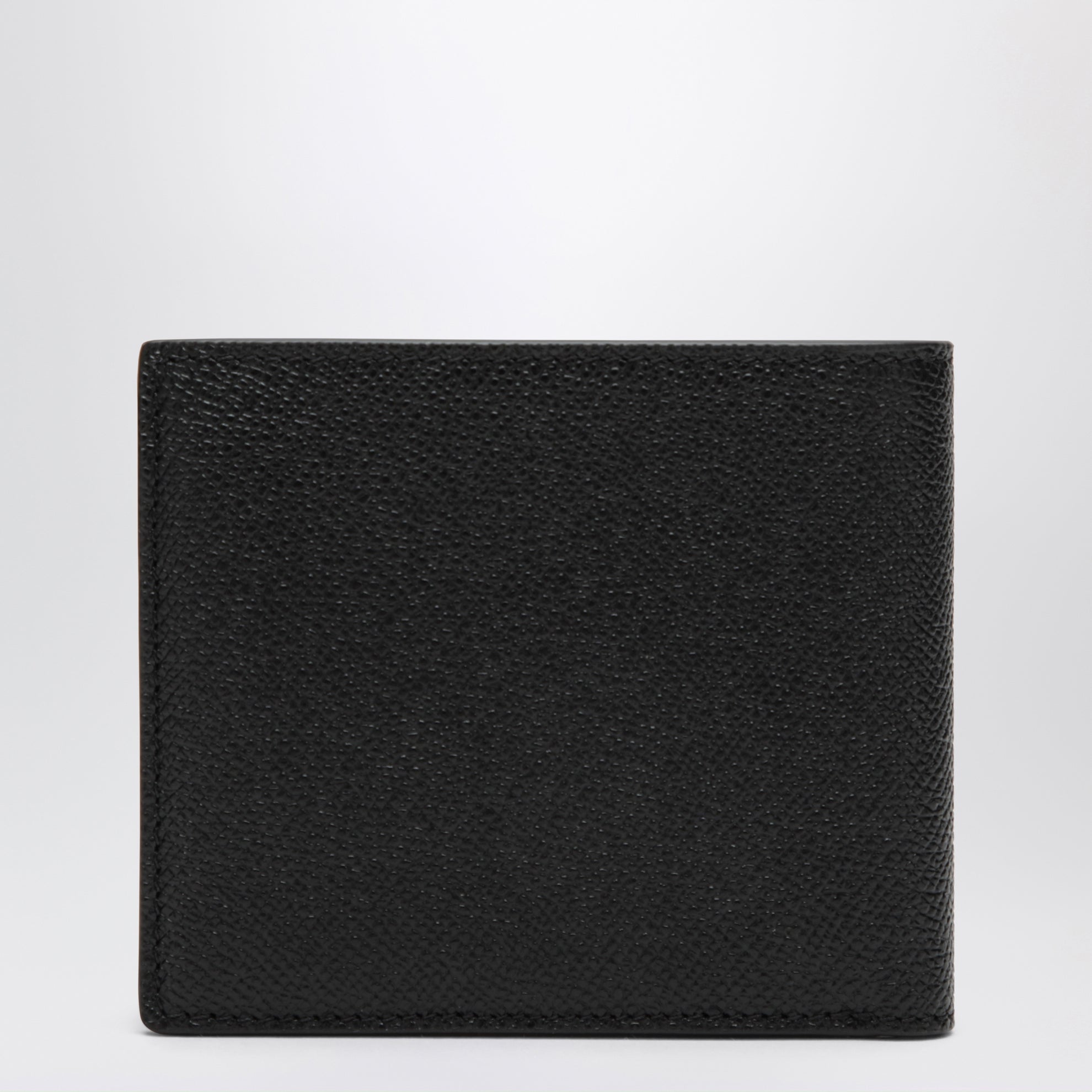 Portafoglio bi-fold T-line nero in pelle