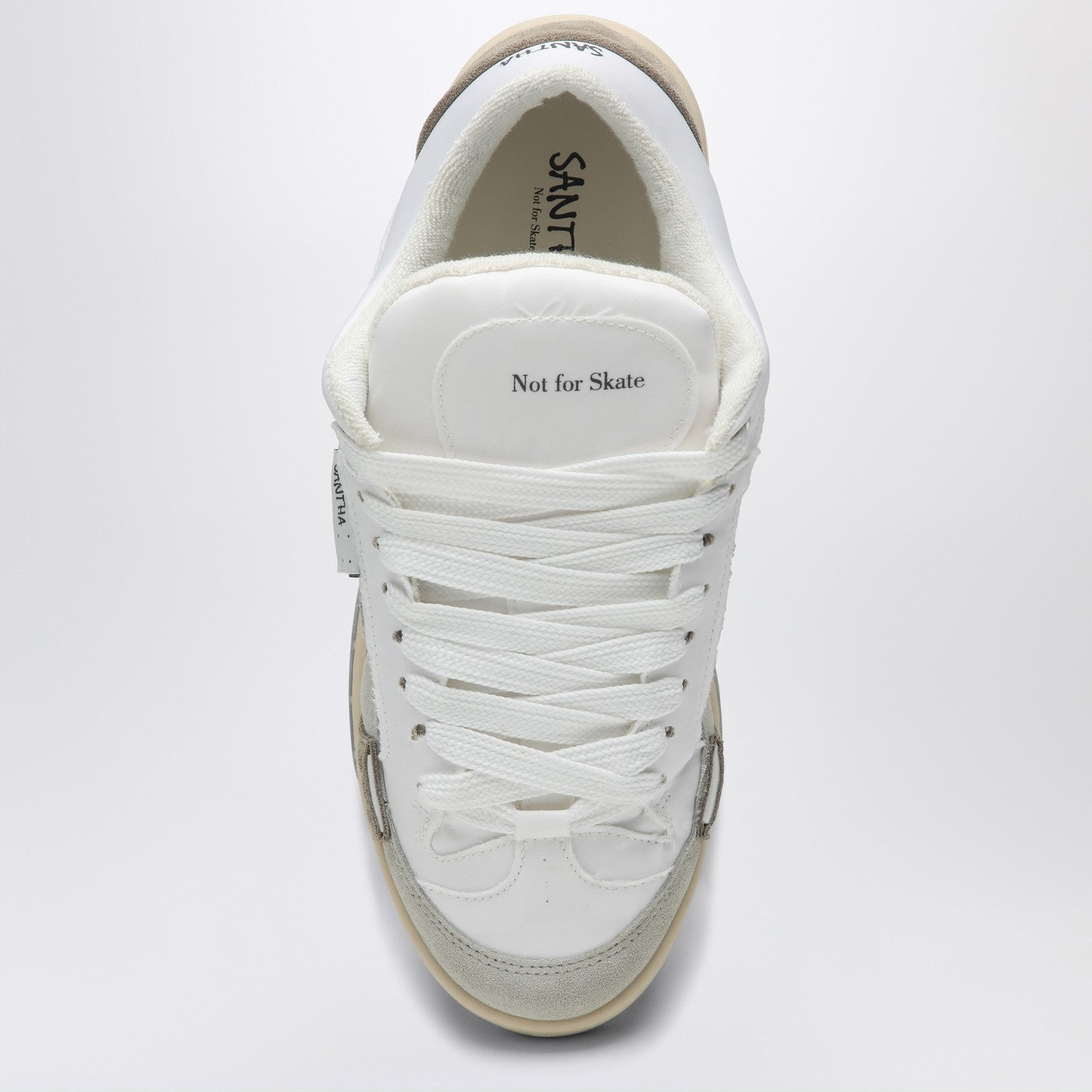 Chaussure de sport à blocs de couleur blanc/gris