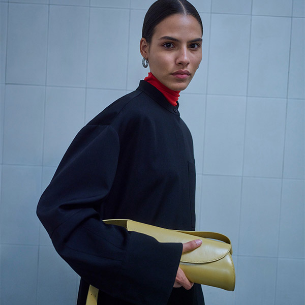 Balenciaga Black elasticated shirt dress | TheDoubleF