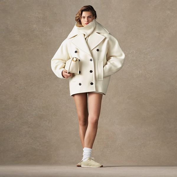 MKDT Studio Double-breasted Cici trench coat in ramie